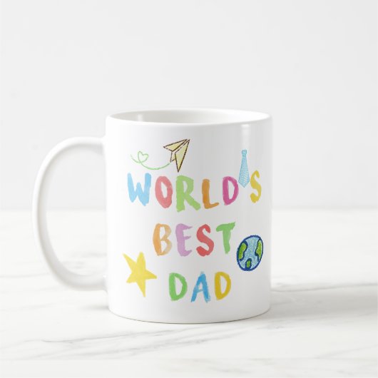 World's Best Dad Mug Kaffeetasse (Links)