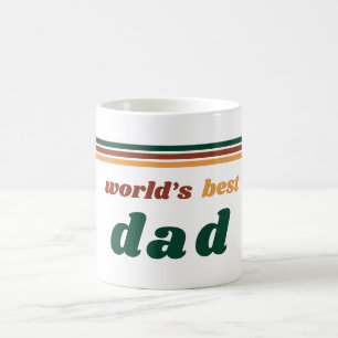 Worlds Best Dad Tasse   Retro 70er Vatertagsgesche