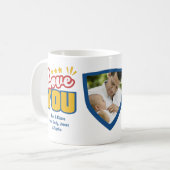 World's Best Dad with Love Custom  Kaffeetasse (Vorderseite Links)