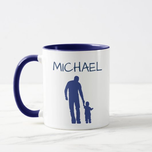 World's Best Dad with Name  Tasse (Links)
