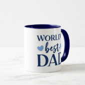 World's Best Dad with Name  Tasse (VorderseiteRechts)