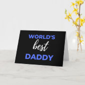 World's Best Daddy Karte (Gelbe Blume)