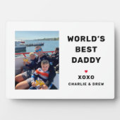 Worlds Best Daddy Personalisiert Foto Fotoplatte (Vorderseite)