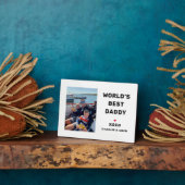 Worlds Best Daddy Personalisiert Foto Fotoplatte (Seite)