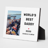 Worlds Best Daddy Personalisiert Foto Fotoplatte (Seite)