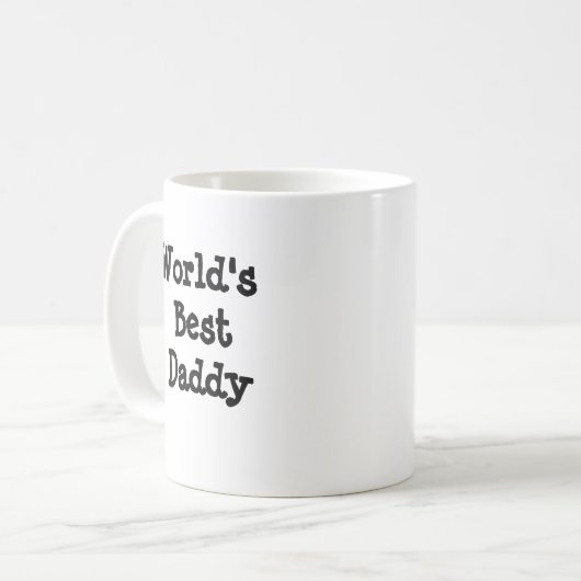 Worlds Best Daddy Tasse (Vorderseite Links)