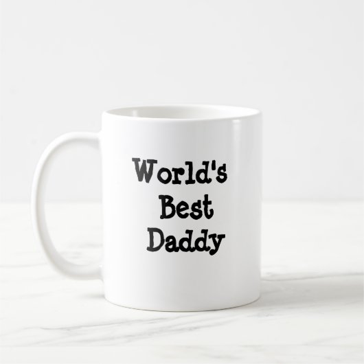 Worlds Best Daddy Tasse (Links)