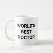 Worlds Best Doctor Funny Career Coworker Gift Kaffeetasse (Links)