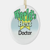 World's best Doctor Keramikornament (Rechts)