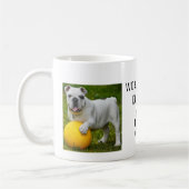 World's Best Dog Dad, Custom Foto and Name, Kaffeetasse (Links)
