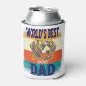 world's best dog dad dosenkühler (Kanne Vorderseite)