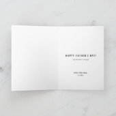 World's Best Dog Dad Rustic Father's Day Foto Karte (Innenseite)