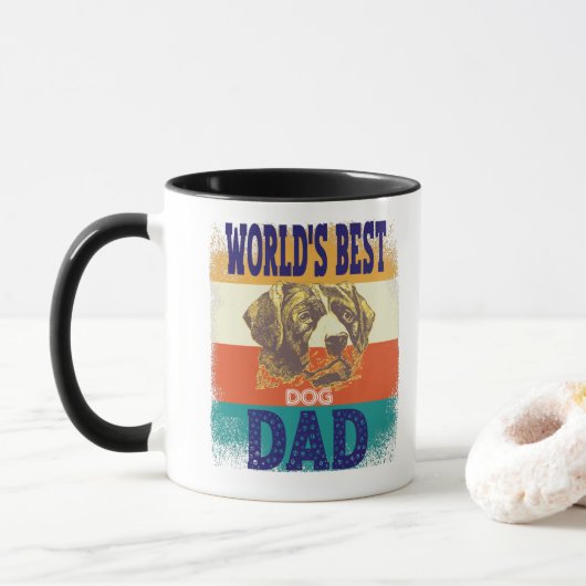 world's best dog dad tasse (Mit Donut)