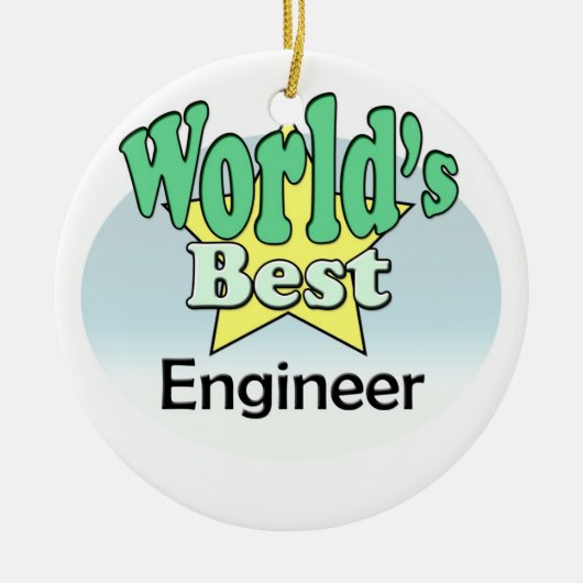 World's best Engineer Keramikornament (Vorne)