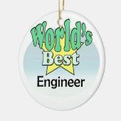 World's best Engineer Keramikornament (Links)