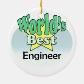 World's best Engineer Keramikornament (Hinten)