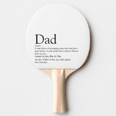 World's Best Ever Dad Daddy Father Definition Tischtennis Schläger (Vorderseite)