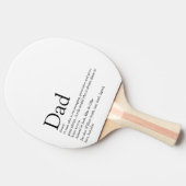 World's Best Ever Dad Daddy Father Definition Tischtennis Schläger (Seitenansicht)