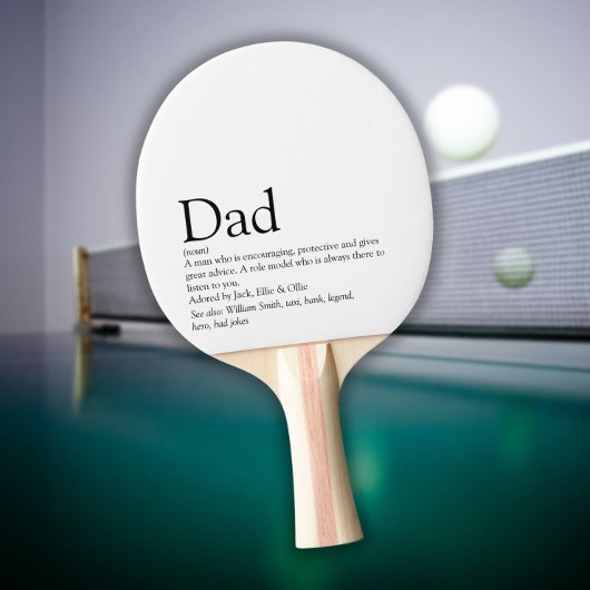 World's Best Ever Dad Daddy Father Definition Tischtennis Schläger