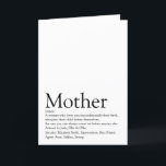 World's Best Ever Mom, Mum, Mother Definition Feiertagskarte<br><div class="desc">Personalise for your special Mom,  Mum,  Mummy,  Mother or Mamá to create a unique gift for Mother's day,  birthdays,  Christmas,  baby showers,  or any day you want to show how much she means to you. A perfect way to show her how amazing she is every day. Designed by Thisisnotme©</div>