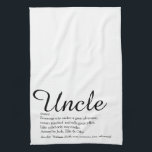 World's Best Ever Uncle, Funcle Modern Definition Geschirrtuch<br><div class="desc">Personalise for your special,  favourite Uncle or Funcle to create a unique gift. A perfect way to show him how amazing he is every day. Designed by Thisisnotme©</div>