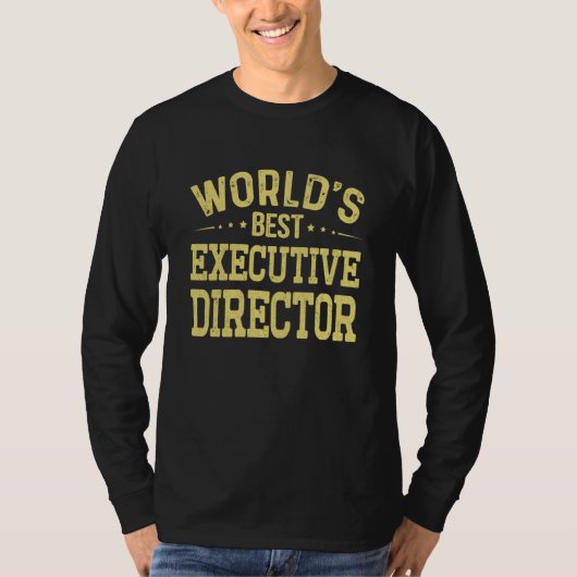 World's Best Executive Director Job Title Executiv T-Shirt (Vorderseite)