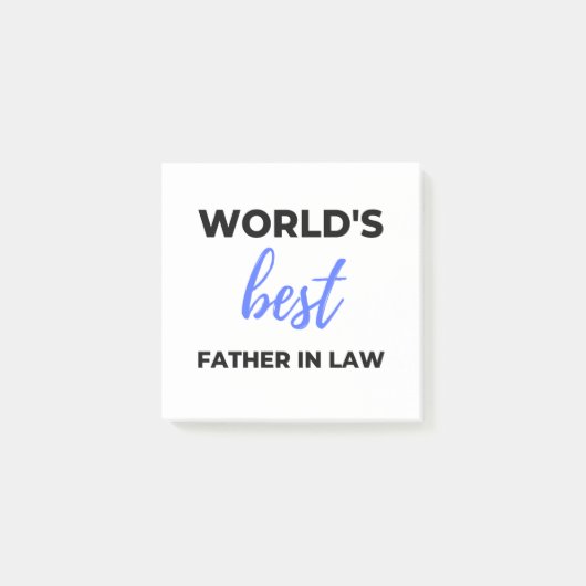 World's Best Father In Law 2 Post-it Klebezettel (Vorderseite)