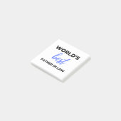 World's Best Father In Law 2 Post-it Klebezettel (angewinkelt)