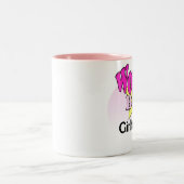 World's best Girlfriend Zweifarbige Tasse (Mittel)
