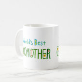 World's Best Godmother Cute Fairytale style Gift  Kaffeetasse (Vorderseite Links)