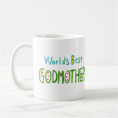 World's Best Godmother Cute Fairytale style Gift  Kaffeetasse (Links)