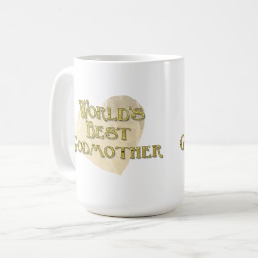 World's Best Godmother Kaffeetasse (Vorderseite Links)