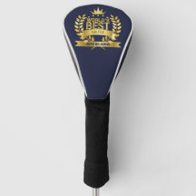 World's Best Golfer Navy Blue And Gold 5 Star