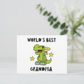 Worlds Best Grandma, Granny, Grandmother Postkarte (Stehend Vorderseite)