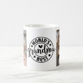 World's Best Grandma Photo 3 Sided Kaffeetasse (Mittel)
