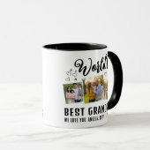 World's Best Grandpa Custom 3 Photo Collage Tasse (VorderseiteRechts)