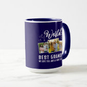 World's Best Grandpa Custom 3 Photo Collage Tasse (VorderseiteRechts)