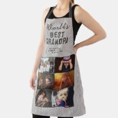 World's Best Grandpa Wood 6 Photo Collage Schürze (InSitu)