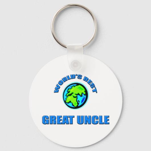 World's Best Great Uncle Schlüsselanhänger (Vorderseite)