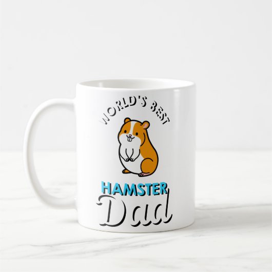 World's Best Hamster Dad Kaffeetasse (Links)