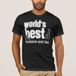 World's Best Husband and Vater X17A BLACK T-Shirt
