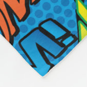 World's Best Husband Fun Comic Book Blue Fleecedecke (Ecke)