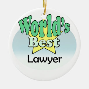 World's best Lawyer Keramik Ornament