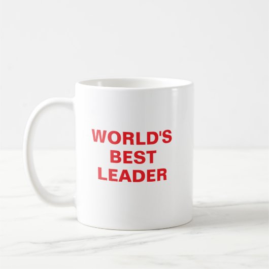 World's Best leader Mug Kaffeetasse (Links)