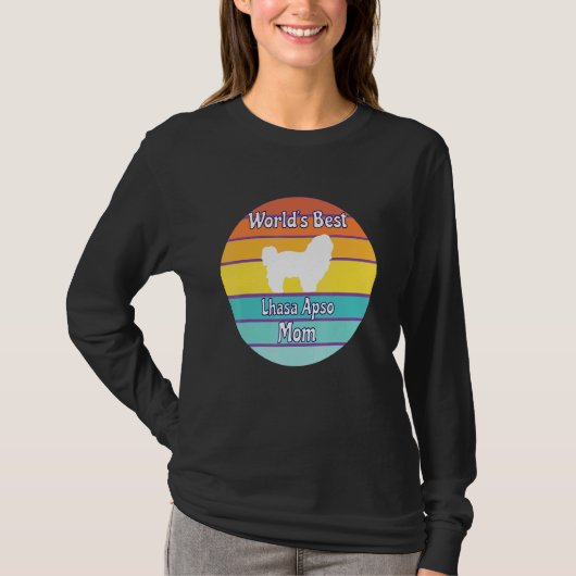 World's Best Lhasa Apso Mom T-Shirt (Vorderseite)