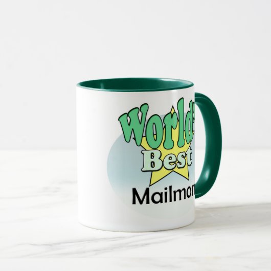 World's Best Mailman Tasse (VorderseiteRechts)