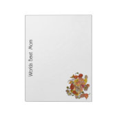 Worlds Best Mama Note Pad mit Poppies Notizblock (Rotiert)