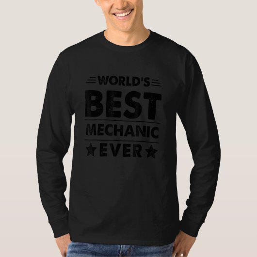 World's Best Mechanic Ever T-Shirt (Vorderseite)