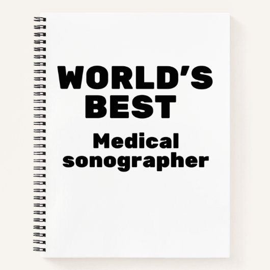 World's Best Medical Sonographer Notizblock (Vorderseite)