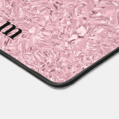 World's Best Mom Blush Pink Gemstone Modern Text Schreibtischunterlage (Ecke)